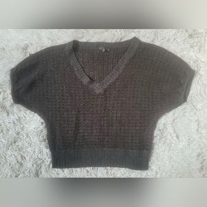 Dark grey knit loose over sweater